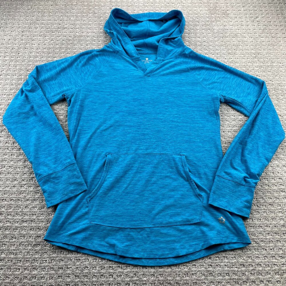 Tuff Athletics Women Activewear Hoodie Size XXL Turquoise Blue Athletic Shirt